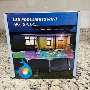 LED Pool Lights RGB Waterproof App Controlled Whale‎ Design Swimming Lamp